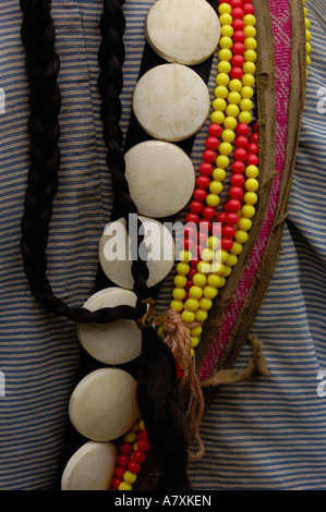 Schwarz Lisu ethnische Minderheit Frau. in der Nähe von Fulong. Nujiang Präfektur. Provinz Yunnan. CHINA Stockfoto