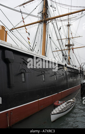 HMS Warrior angedockt in Portsmouth auf die Küste von England UK Stockfoto