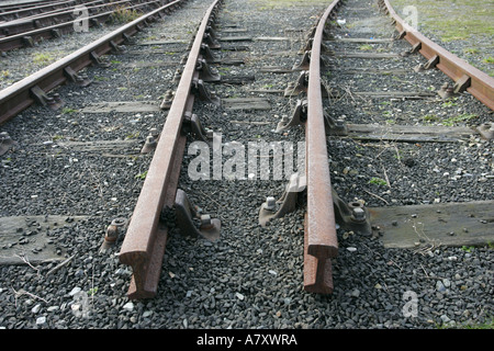 Bahnstrecke in das Foyle Valley Railway NWIRS Derry Nordirland Stockfoto