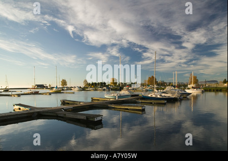 Kanada, Ontario, Thunder Bay: Prinz Arthur Landing Park / Lake Superior Yacht Marina Stockfoto