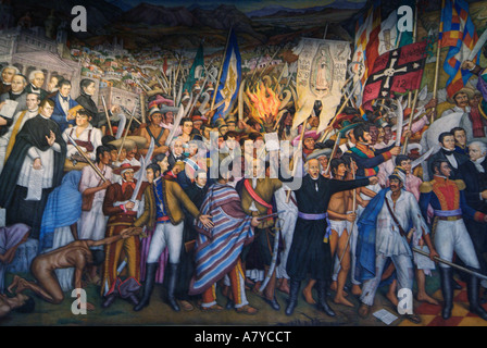 Altarbild De La Independencia, von Juan O'Gorman, 1960-1961. Stockfoto