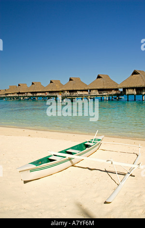 Schöne Bora Bora Nui Resort & Spa. Bora Bora, Gesellschaftsinseln, Französisch-Polynesien. (PR) Stockfoto