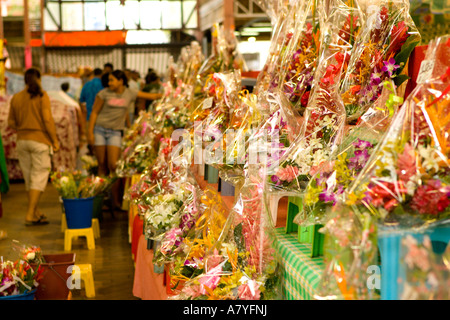 Marche de Papeete (Markt) Papeete, Tahiti, Französisch-Polynesien Stockfoto