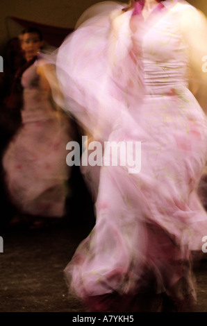 Spanien, Andalusien, Granada, Flamenco-Tänzerin bei El Cardonal Stockfoto