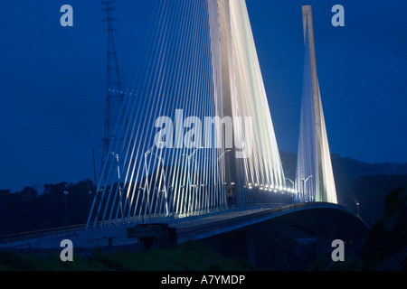 Panama, Panama-Kanal, neue Brücke über den Panamakanal, Millennium Bridge, Stockfoto