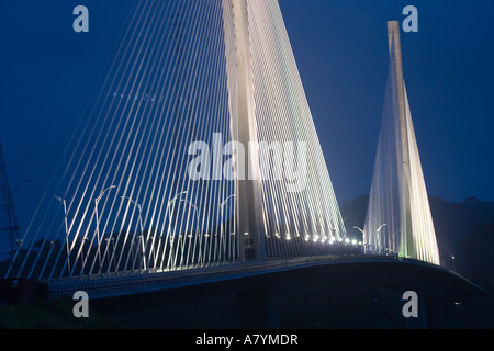 Panama, Panama-Kanal, neue Brücke über den Panamakanal, Millennium Bridge, Stockfoto