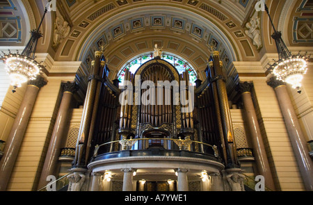 Willis-Orgel in der Aula, St Georges Hall, Liverpool, Merseyside, England, UK Stockfoto