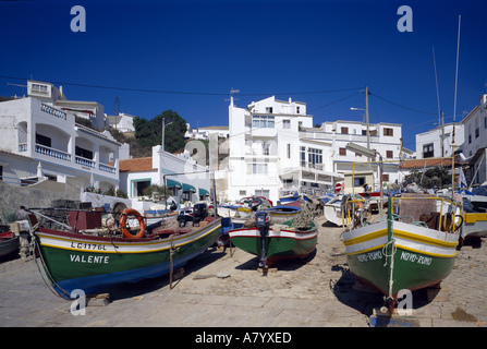 Portugal, Algarve, Burgau Stockfoto