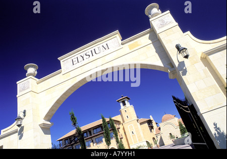 Zypern, Paphos District, Pafos City, Elysium Hotel Eingang im Hollywood-Stil Stockfoto