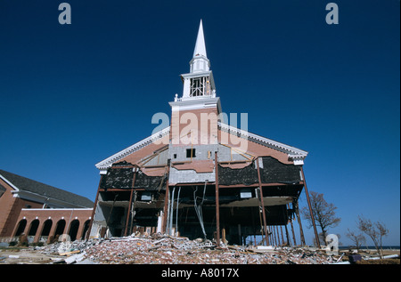 Biloxi, Mississippi - nach Hurrikan Katrina. Stockfoto