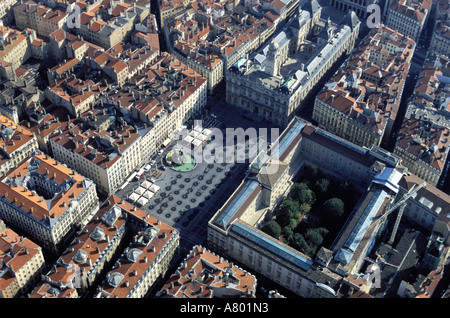 Frankreich, Rhone (69), Lyon, Place Terreaux, Luftbild Stockfoto