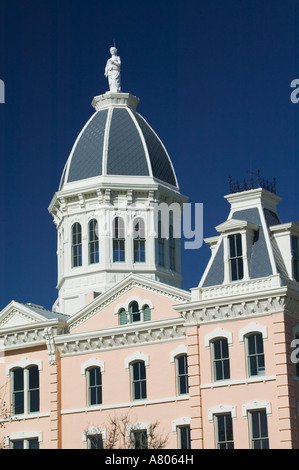 USA, TEXAS, West-Texas, Marfa: Presidio County Courthouse (b.1886) Stockfoto