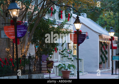 USA, TEXAS, San Antonio: Shop Details Paseo De La Villita Street Stockfoto