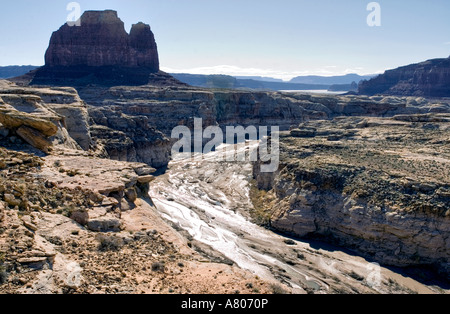 USA, Utah. Dirty Devil River in der Nähe von Glen Canyon National Recreation Area. Stockfoto