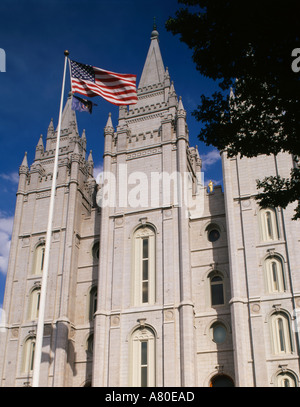 USA SaltLakeCity Mormonenkirche Stockfoto
