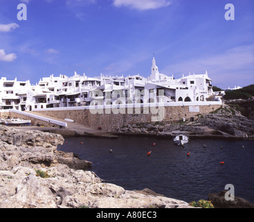 Binibecca Vell, Hafen, Hafen, Menorca, Minorca, Balearen, Spanien, E. U. Europäische Union, Europa. Stockfoto