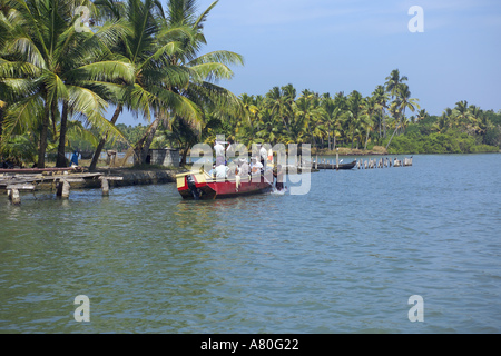 Kerala Backwaters in der Nähe von Kollam Stockfoto