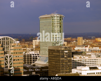 Aussicht auf Stadt, BP-Unternehmenszentrale Stockfoto