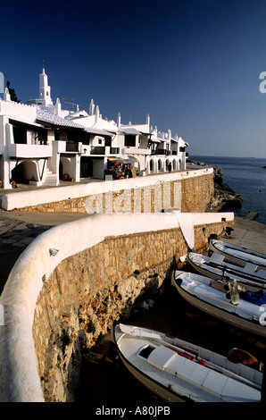 Spanien, Balearen Insel Menorca, Binibeca Vell Stockfoto