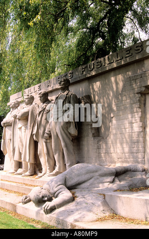 Frankreich, Nord, Lille, Denkmal für Menschen, die in quadratischen Daubenton ausgeführt Stockfoto