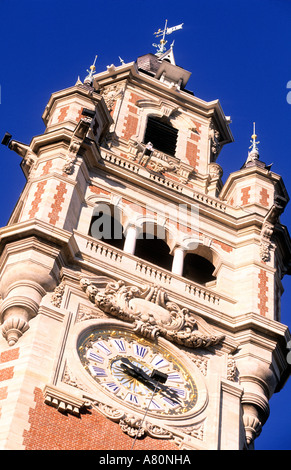 Frankreich, Nord, Lille, Glockenturm von der Handelskammer Stockfoto