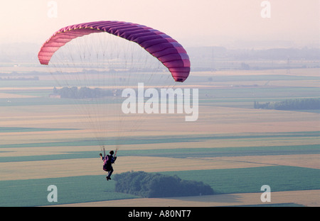 Frankreich, Pas De Calais, parasailing in der Schlacke haufenweise Loos En Gohelle Stockfoto