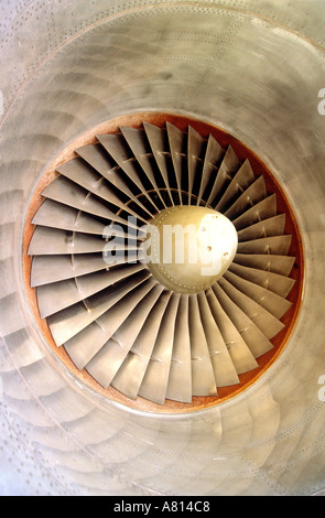 Zentrum von einem Flugzeug Jet-engine Stockfoto