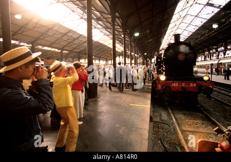 Frankreich, Paris, Ankunft des Zuges die Impressionisten in Paris Saint-Lazare aus Auvers am Oise Stockfoto