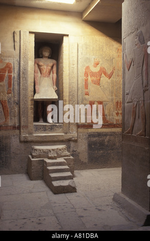 Saqqara, Grab von Mereruka, Innenräume. Dynastie, altes Königreich, dem pharao Teti ein Wier Stockfoto