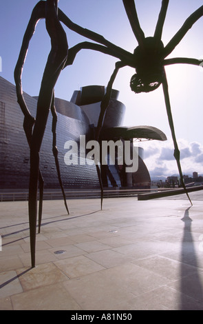 Maman Skulptur im Guggenheimmuseum - Bilbao, Baskenland, Spanien Stockfoto