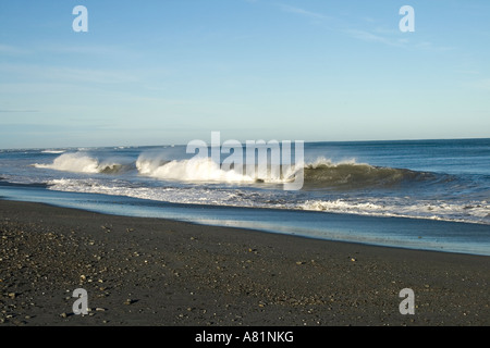 Strand-Szene Hokitika Neuseeland Stockfoto