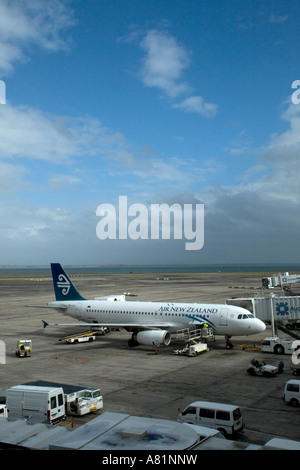 Air New Zealand Flugzeug Flughafen Auckland Neuseeland Stockfoto