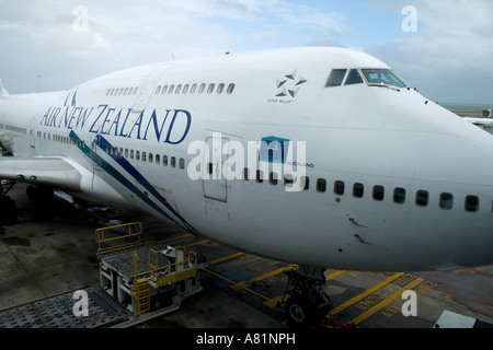 Air New Zealand Flugzeug Flughafen Auckland Neuseeland Stockfoto