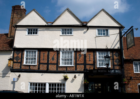 Das White Hart Hotel Dorchester auf Thames, Oxfordshire Stockfoto