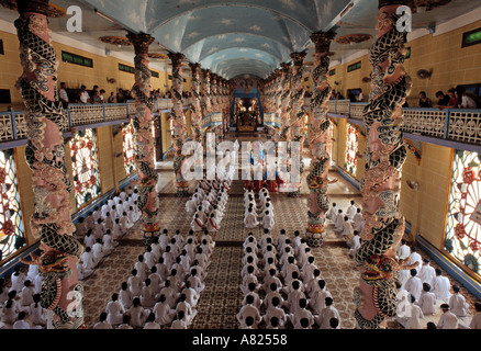 Cao Dai Tempel in Tay Ninh, Nr. Saigon, Vietnam Stockfoto