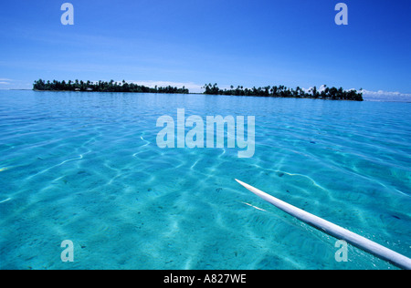 Frankreich, Französisch-Polynesien Tahaa Insel, Koffer Insel Luxushotel auf einer privaten Insel Stockfoto