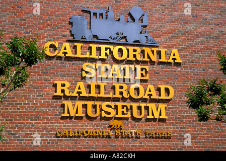Die California State Railroad Museum in Old Town Sacramento, Kalifornien Stockfoto