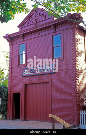 Motor Company Number One Feuerwache Columbia State Historic Park Highway 49 Gold Land California Stockfoto