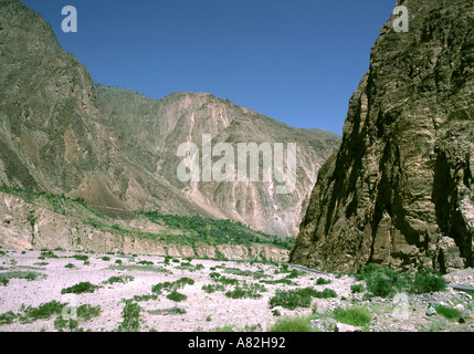 Pakistan Azad Kaschmir Hunza Karakorum Highway durch Hunza-Tal Stockfoto