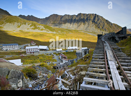 Unabhängigkeit Mine (verlassene Goldmine) Hatcher Pass, Alaska, USA Stockfoto