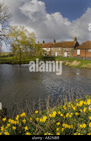 Ferienhäuser Burnham Overy Mühle Norfolk UK Stockfoto