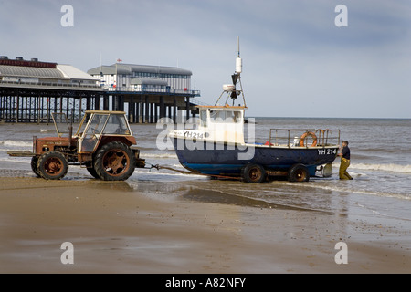 Cromer Krabbe Boote Norfolk UK März Stockfoto