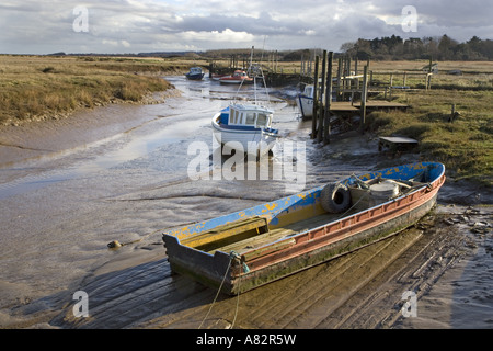 Die schönen Küstenort Thornham Staithe in der Nähe von Hunstanton in Norfolk Stockfoto