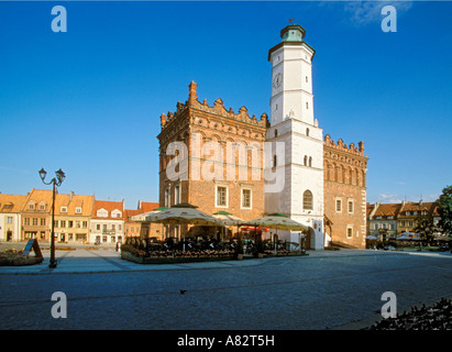 Rathaus am Marktplatz in Sandomierz, Polen Stockfoto