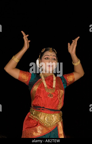 Indien Kerala Kumarakom Backwaters Taj Garden Retreat Hotel Tanz-performance Stockfoto