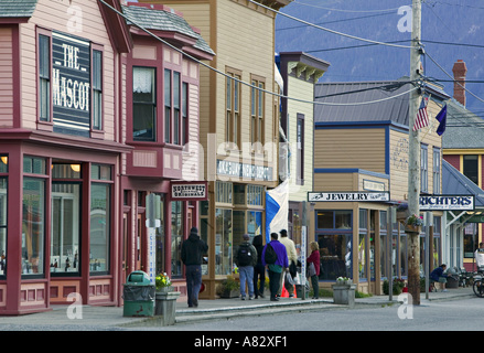 Broadway Street, Skagway, Alaska, USA Stockfoto