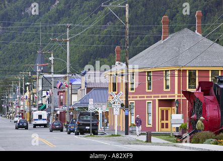 Broadway Street, Skagway, Alaska, USA Stockfoto