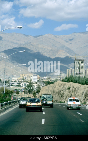Stadtstraße Verkehr in Teheran-Iran Stockfoto