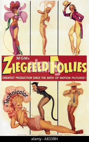 ZIEGFELD FOLLIES - Plakat für 1946 MGM film Musik Stockfoto