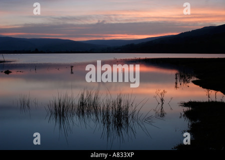 Sonnenuntergang über Semer Wasser, Yorkshire Dales National Park Stockfoto